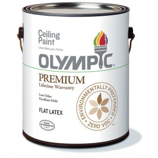 Olympic 124 fl oz Interior Soft Gloss Ceiling White Latex Base Paint
