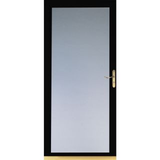 LARSON Black Signature Low E Full View Tempered Glass Storm Door (Common 81 in x 36 in; Actual 80.8 in x 37.62 in)