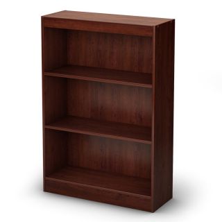 South Shore Furniture Axess Royal Cherry 45 in 3 Shelf Bookcase