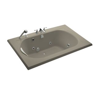 KOHLER Memoirs 66 in L x 42 in W x 22 in H 2 Person Sandbar Oval In Rectangle Whirlpool Tub