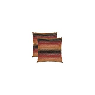 Safavieh 2 Piece 18 in W x 18 in L Brown Square Decorative Pillow