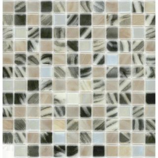 Elida Ceramica Recycled Tiger Glass Mosaic Square Indoor/Outdoor Wall Tile (Common 12 in x 12 in; Actual 12.5 in x 12.5 in)