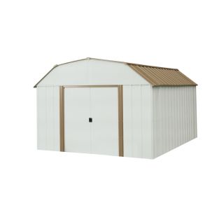 Arrow Galvanized Steel Storage Shed (Common 10 ft x 14 ft; Interior Dimensions 9.85 ft x 13.13 ft)
