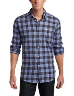 Faconnable Tailored Denim Men's Twill Plaid and Chambray Shirt, Multi Dom Marron, Medium at  Mens Clothing store Button Down Shirts