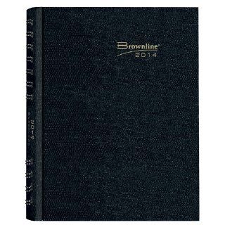 Rediform Brownline 2014 CoilPro Weekly Planner, Black, 11 x 8.5 Inches, Hard Cover with Twin Wire Binding (CB950C.BLK)  Appointment Books And Planners 