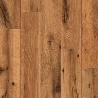 allen + roth 4.96 in W x 4.23 ft L Lodge Oak Handscraped Laminate Wood Planks