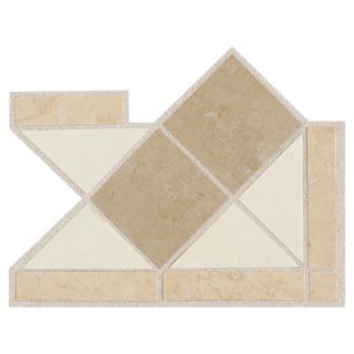 American Olean Hennessey Place Universal Thru Body Porcelain Indoor/Outdoor Tile Border (Common 4 in x 6 in; Actual 5.37 in x 7.12 in)