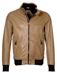 Diesel   LION   Leather Jacket   beige