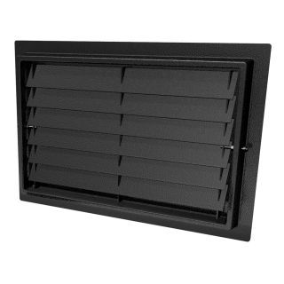 Air Vent Black Plastic Foundation Vent (Fits Opening 16 in x 8 in; Actual 8x 16 in)