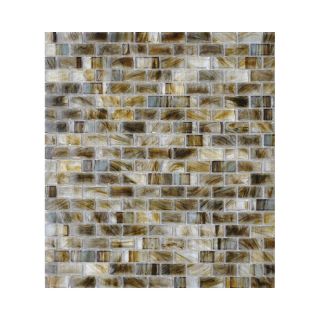 American Olean Visionaire Gentle Earth Glass Mosaic Subway Indoor/Outdoor Wall Tile (Common 13 in x 13 in; Actual 12.87 in x 12.87 in)