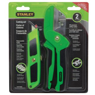 Stanley High Visibility Cushion Grip Utility Knife and Utility Cutter