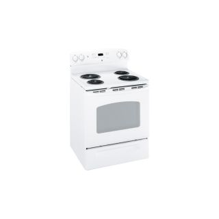 GE 30 in Freestanding 4 Element 5.3 cu ft Self Cleaning Electric Range (White)