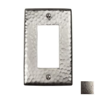The Copper Factory Artisan 1 Gang Satin Nickel GFCI Metal Wall Plate