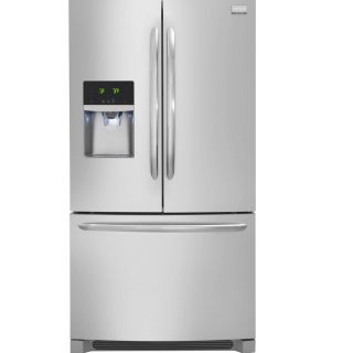 Frigidaire Gallery 22.6 cu ft French Door Counter Depth Refrigerator with Single Ice Maker (Stainless Steel) ENERGY STAR