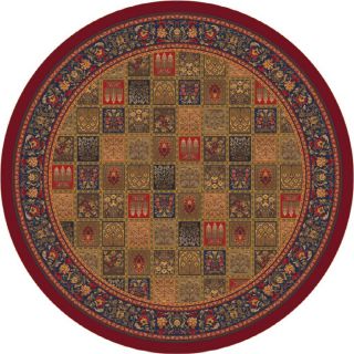 Milliken Pristina 7 ft 7 in x  7 ft 7 in Round Red Transitional Area Rug