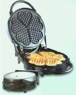 SAACHI   SA 1810 CHROME PLATED HEART SHAPED WAFFLE MAKER 220V 240V(THIS PRODUCT CANNOT BE USED IN AMERICA) Kitchen & Dining