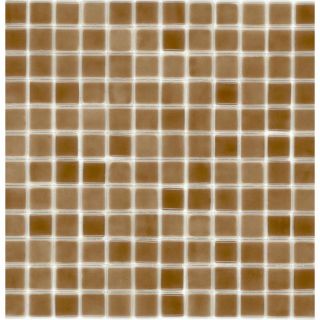 Elida Ceramica Recycled Root Beer Glass Mosaic Square Indoor/Outdoor Wall Tile (Common 12 in x 12 in; Actual 12.5 in x 12.5 in)