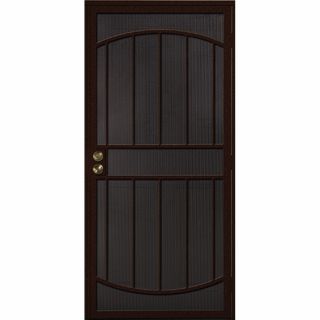 Gatehouse Gibraltar Bronze Steel Security Door (Common 81 in x 32 in; Actual 81 in x 35 in)