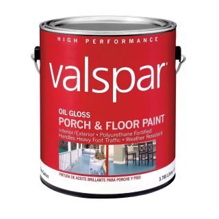 Valspar 124 fl oz Exterior Gloss Porch and Floor Tintable Oil Base Paint