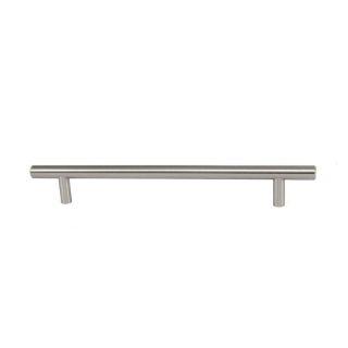 Style Selections 7 1/2 in Center to Center Brushed Satin Nickel Bar Cabinet Pull