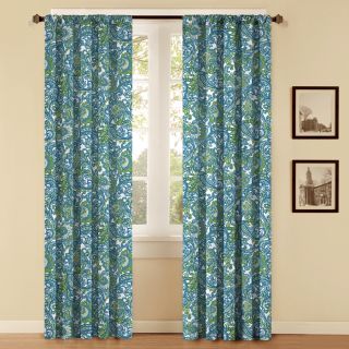 Style Selections Style Selections 84 in L Aqua Thermal Rod Pocket Curtain Panel