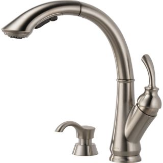 Delta Jordan Stainless Pull Out Kitchen Faucet