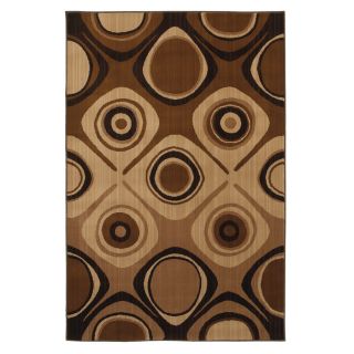 Mohawk Home Select Kaleidoscope 5 ft 3 in x 7 ft 10 in Rectangular Brown Transitional Area Rug