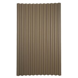 Ondura 79 in x 48 in .125 Gauge Tan Corrugated Cellulose Fiber/Asphalt Roof Panel
