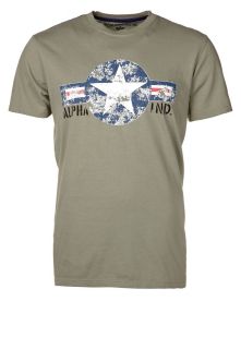 Alpha Industries USAF   T Shirt   olive