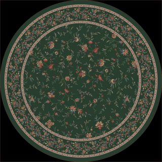 Milliken Hampshire 7 ft 7 in x 7 ft 7 in Round Green Transitional Area Rug