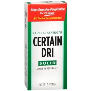 Certain Dri Antiperspirant Solid for Excessive Perspiration 1.7 oz Health & Personal Care