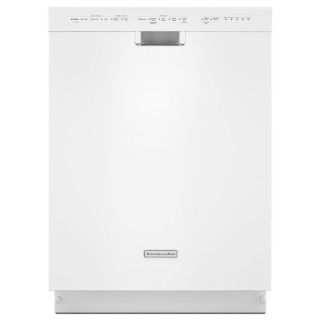 KitchenAid 46 Decibel Built in Dishwasher with Stainless Steel Tub (White) (Common 24 in; Actual 23.875 in) ENERGY STAR