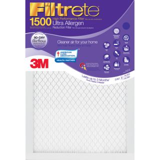 Filtrete Ultra Allergen Reduction Electrostatic Pleated Air Filter (Common 12 in x 24 in x 1 in; Actual 11.7 in x 23.7 in x 1 in)