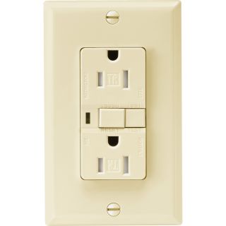 Cooper Wiring Devices 15 Amp Almond Decorator GFCI Electrical Outlet