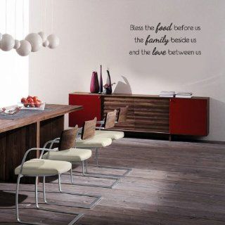 Kowalla Bless The Food Before Us, The Family Beside Us, And The Love Between Us Wall Quote Kit 60 x 27 In   Wall Decor Stickers