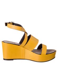 King BELGIO   Wedge sandals   yellow