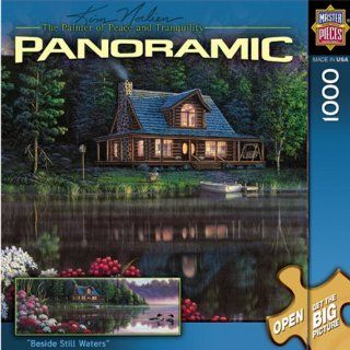 MasterPieces Beside Still Waters 1000 Piece Puzzle Kim Norlien Panoramics Toys & Games