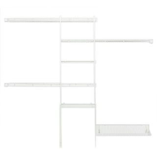 ClosetMaid 8 ft x 12 in White Fixed Mount Shelving Kit