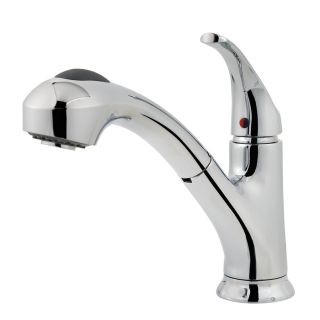 Pfister Shelton Polished Chrome 1 Handle Pull Out Sink/Counter Mount Traditional Kitchen Faucet