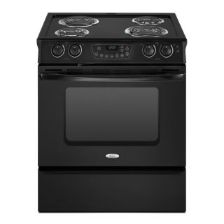 Whirlpool 30 in 4.3 cu ft Self Cleaning Slide In Electric Range (Black)