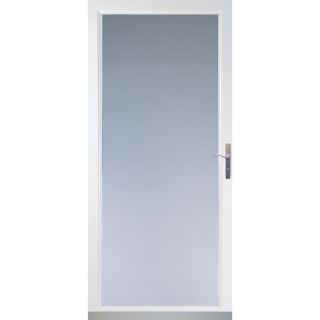 LARSON White Secure Elegance Full View Laminated Security Glass Storm Door (Common 81 in x 36 in; Actual 80 in x 37.62 in)