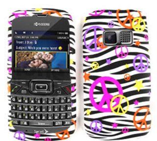 Kyocera Brio S3015 Peace Black Zebra Matte Texture Case Accessory Snap on Protector Cell Phones & Accessories