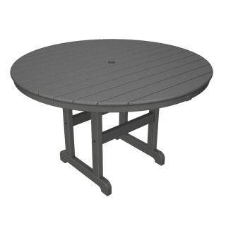 Trex Outdoor Furniture Monterey Bay 48 in Stepping Stone Plastic Round Patio Dining Table