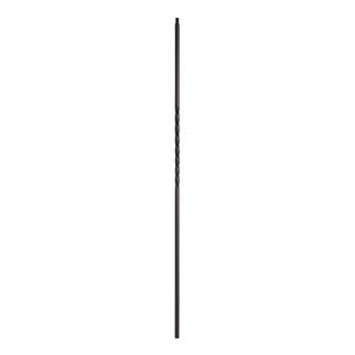 Crown Heritage Powder Coated Wrought Iron Single Twist Baluster (Common 44 in; Actual 44 in)