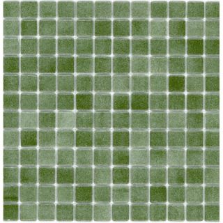 Elida Ceramica Recycled Frog Glass Mosaic Square Indoor/Outdoor Wall Tile (Common 12 in x 12 in; Actual 12.5 in x 12.5 in)