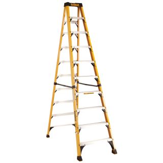 DEWALT 10 ft Fiberglass 375 lb Type IAA Step Ladder