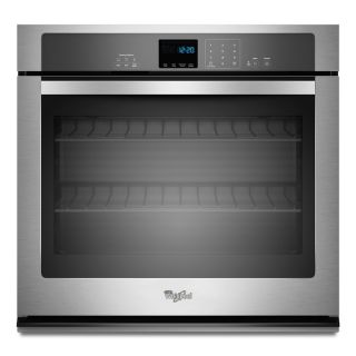 Whirlpool 27 in Self Cleaning with Steam Single Electric Wall Oven (Stainless Steel)