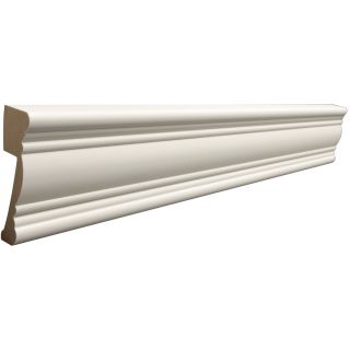 RapidFit 1 in x 3.375 in x 8 ft Interior Primed MDF Casing Moulding (Pattern R B100)