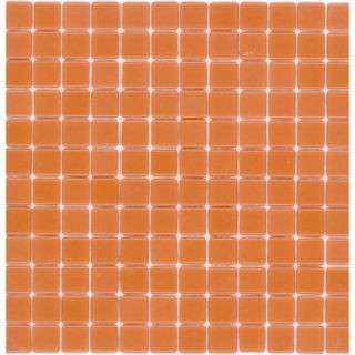 Elida Ceramica Recycled Nordic Mandarin Glass Mosaic Square Indoor/Outdoor Wall Tile (Common 12 in x 12 in; Actual 12.5 in x 12.5 in)
