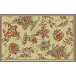 Safavieh Blossom 5 ft x 7 ft Rectangular Red Floral Wool Area Rug